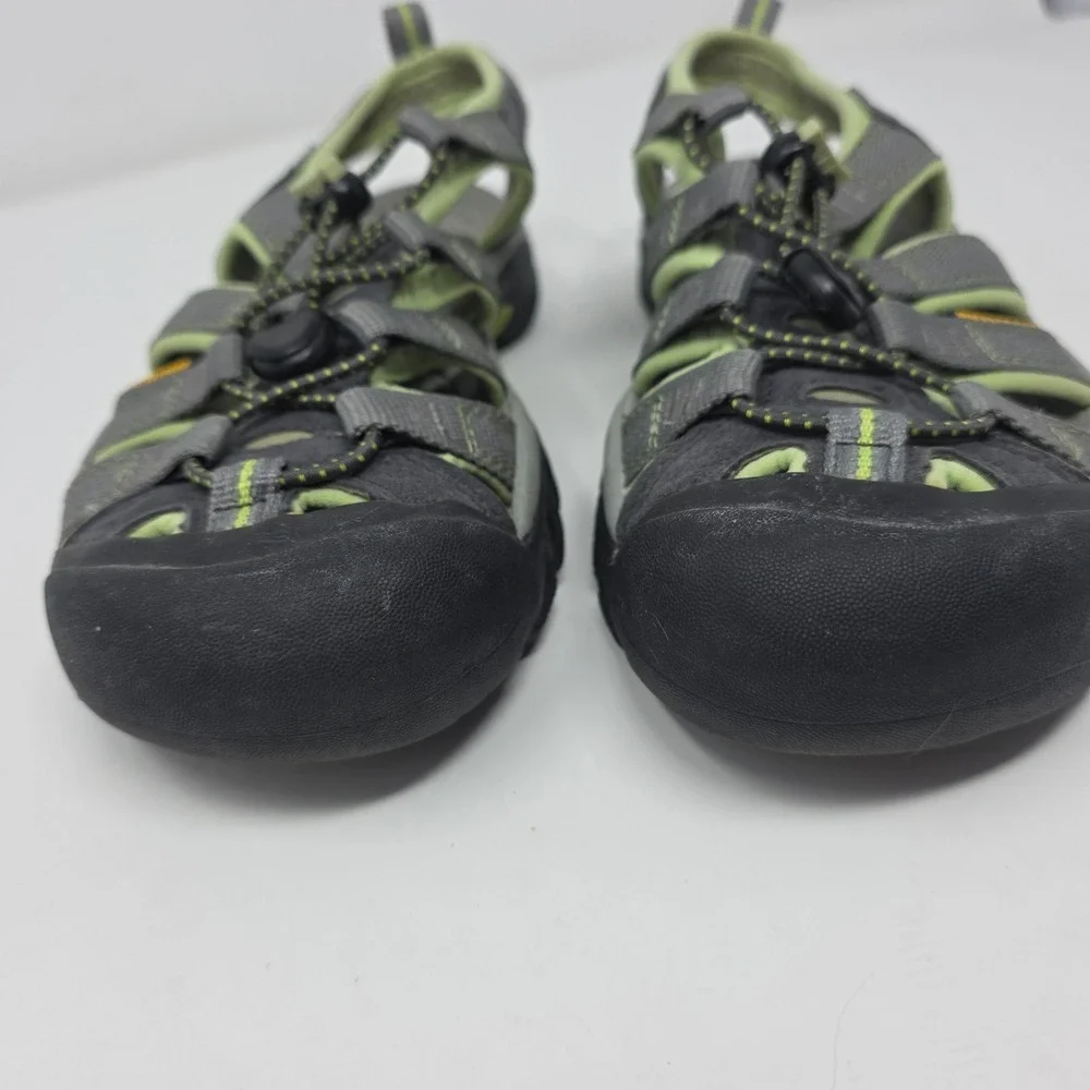 KEEN Newport H2 Water Sandals Mens 6.5 Green Gray Closed Toe Drawstring Hiking